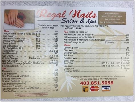 regal nails|regal nails price list.